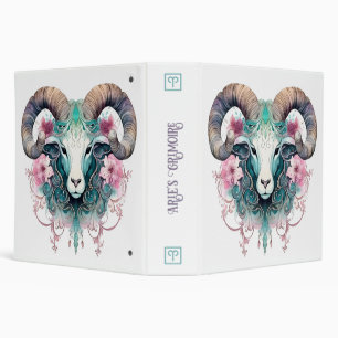 Create Your Own Beautiful Aries Zodiac 3 Ring Binder