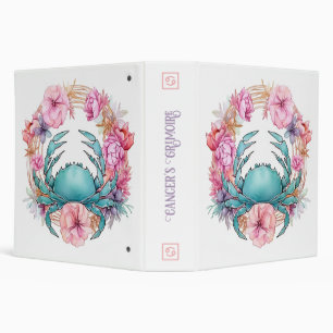 Create Your Own Beautiful Cancer Zodiac 3 Ring Binder