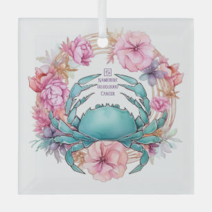 Create Your Own Beautiful Cancer Zodiac Glass Ornament
