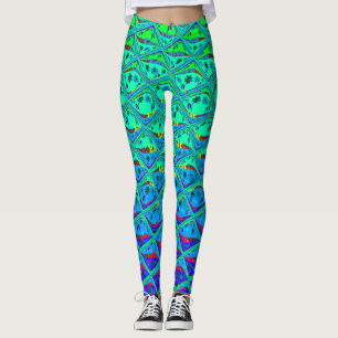 Create your own Beautiful Colorful Italian blue Leggings