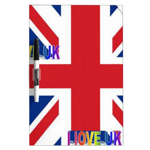 Create Your Own Beautiful Colorful UK Dry_Erase Board