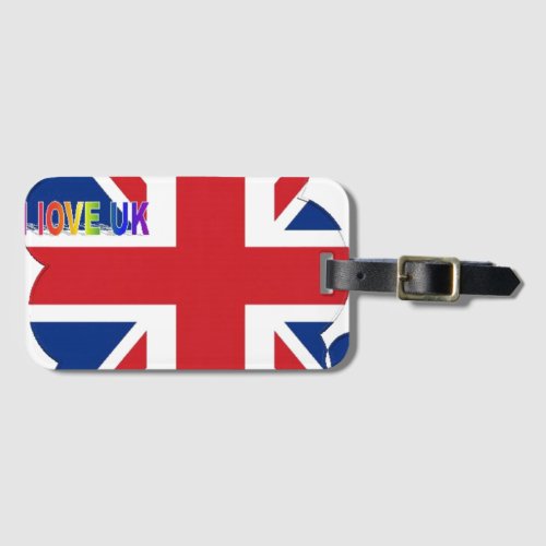 Create Your Own Beautiful Colorful UK Luggage Tag