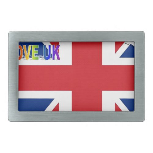 Create Your Own Beautiful Colorful UK Rectangular Belt Buckle