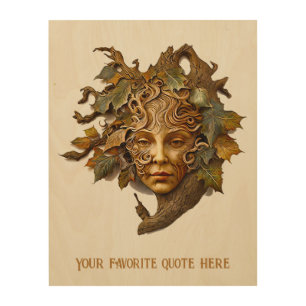 Create Your Own Beautiful Golden Dryad Wood Wall Art