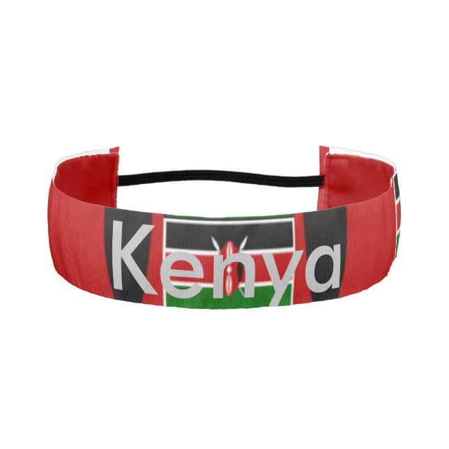 Create Your Own beautiful Kenya national Athletic Headband (Front)