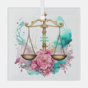 Create Your Own Beautiful Libra Zodiac Glass Ornament