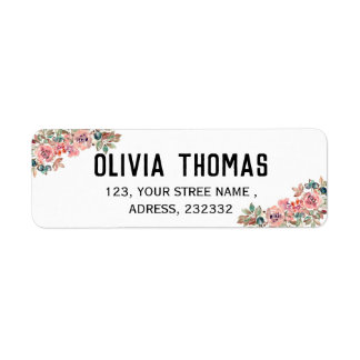 Create your own Beautiful modern return address Label