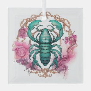 Create Your Own Beautiful Scorpio Zodiac Glass Ornament