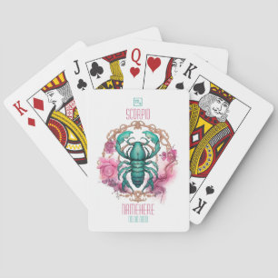 Create Your Own Beautiful Scorpio Zodiac Poker Cards