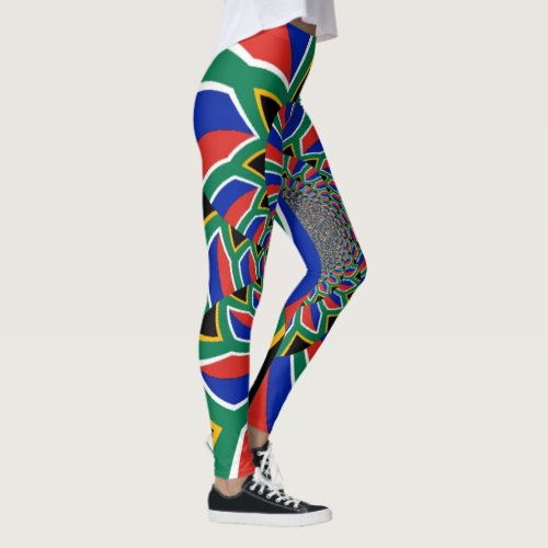 Create your own Beautiful South Africa flag Colors Leggings