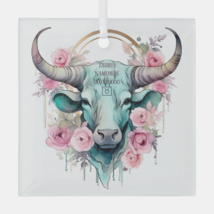 Create Your Own Beautiful Taurus Zodiac Glass Ornament