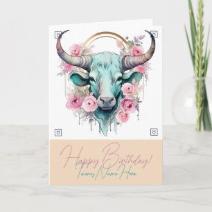Create Your Own Beautiful Taurus Zodiac Holiday Card