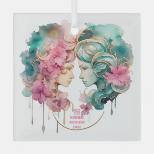 Create Your Own Beautiful Virgo Zodiac Glass Ornament