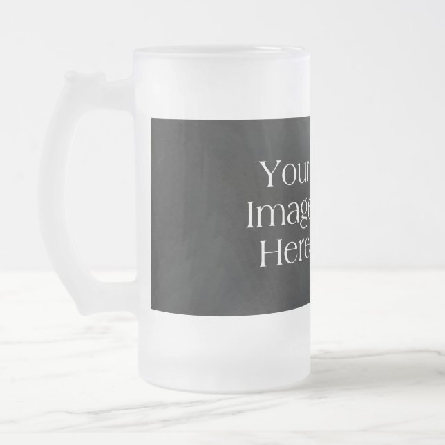 Create Your Own Beer Mug/Stein Frosted Glass Beer Mug (Left)