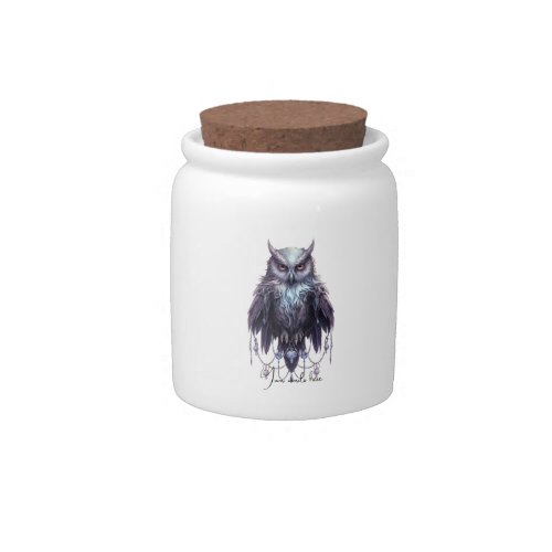 Create Your Own Bejeweled Owl Candy Jar