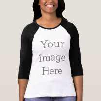 Create Your Own Bella+Canvas 3/4 Sleeve Raglan T-Shirt