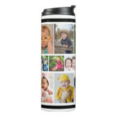 Create Your Own Best Dad Ever 15 Photo Collage  Thermal Tumbler (Rotated Left)