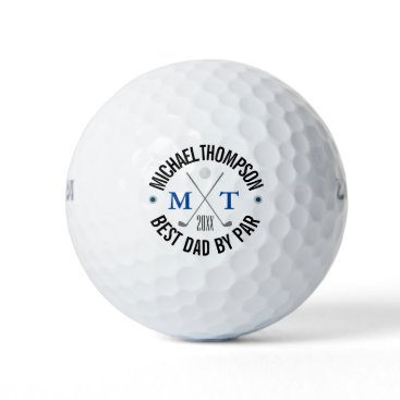 Create Your Own Best Dad Monogram Golf Balls