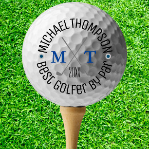 Create Your Own Best Golfer Monogram Golf Balls