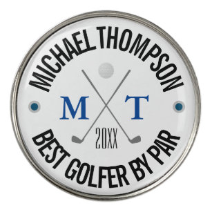 Create Your Own Best Husband Monogram Golf Ball Marker