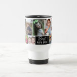 Create Your Own Best Papa Ever 10 Photo Collage  Travel Mug<br><div class="desc">Photo Collage Mug - A special gift for grandpa personalized with 10 favorite pictures of happy memories with grandkids.</div>