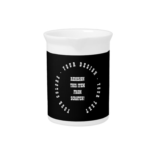 Create Your Own Beverage Pitcher (Front)