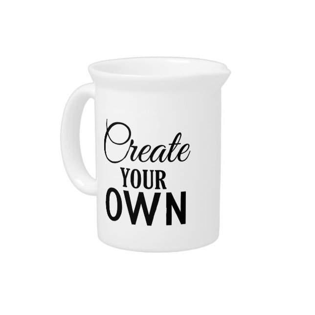 Create Your Own Beverage Pitcher (Left)