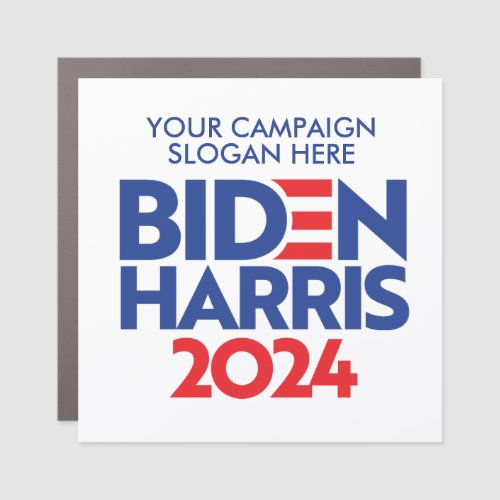 Create Your Own Biden Harris 2024 Campaign Slogan Car Magnet