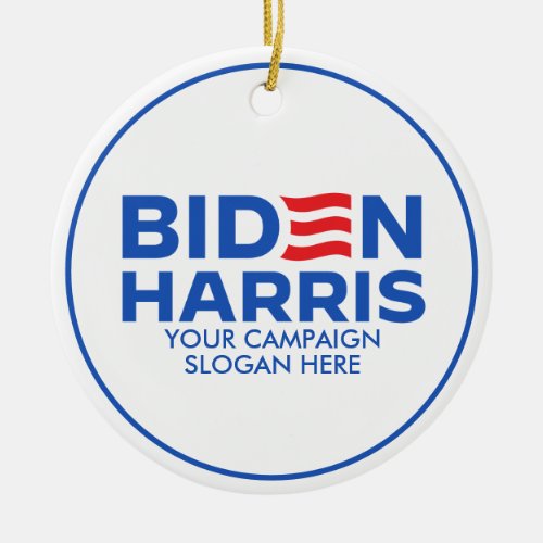 Create Your Own Biden Harris 2024 Ceramic Ornament