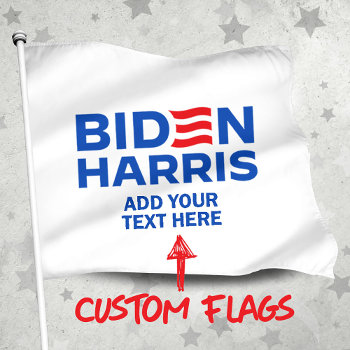 Create Your Own Biden Harris 2024 House Flag by Politicaltshirts at Zazzle