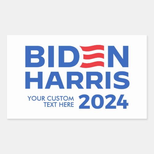 Create Your Own Biden Harris 2024 Rectangular Sticker