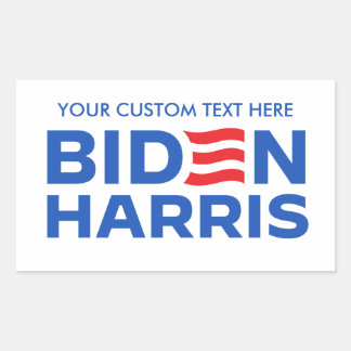 Create Your Own Biden Harris 2024 Rectangular Sticker