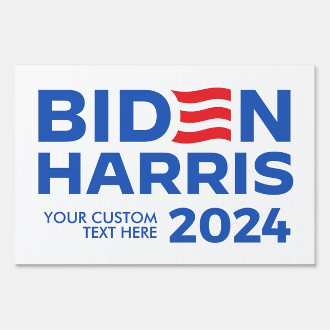 Create Your Own Biden Harris 2024 Sign (Front)