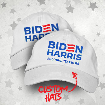 Create Your Own Biden Harris 2024 Trucker Hat by Politicaltshirts at Zazzle