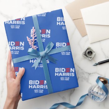 Create Your Own Biden Harris 2024 Wrapping Paper by Politicaltshirts at Zazzle