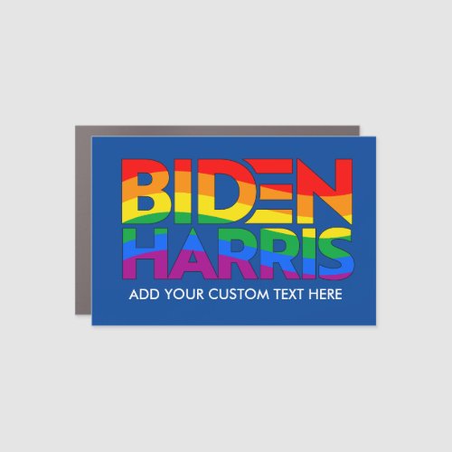 Create Your Own Biden Harris Pride  Car Magnet