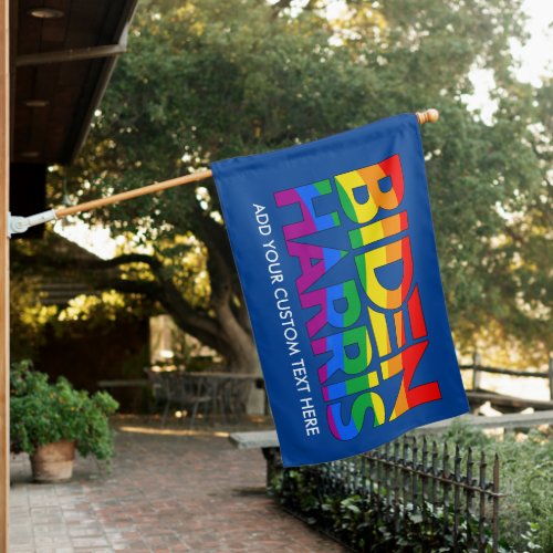 Create Your Own Biden Harris Pride  House Flag