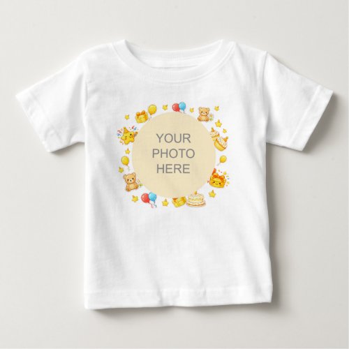 Create Your Own Birthday Baby T-Shirt Custom Photo