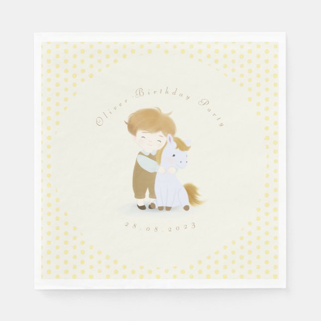 Create your own Birthday Party, Baby Shower Napkins (Front)