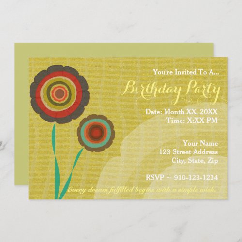 Create Your Own Birthday Party Invitation