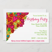 Create Your Own Birthday Party Invitation (Front)