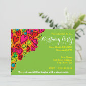 Create Your Own Birthday Party Invitation (Standing Front)
