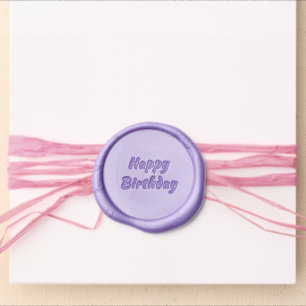 Create Your Own Birthday Wax Seal Sticker Example