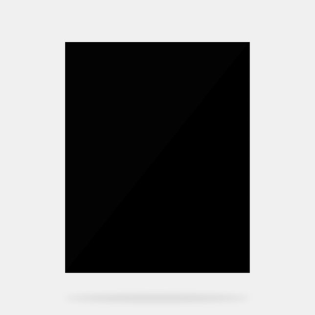  Create Your Own black Acrylic Sign (Front)