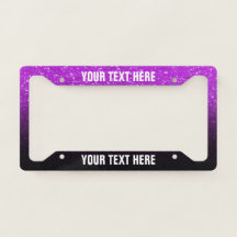 Create Your Own Black and Purple Glitter