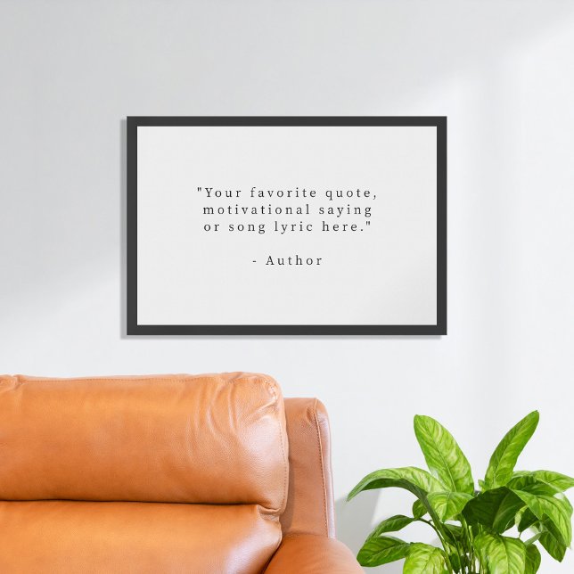 Create Your Own Black and White Quote Poster (Creator Uploaded)