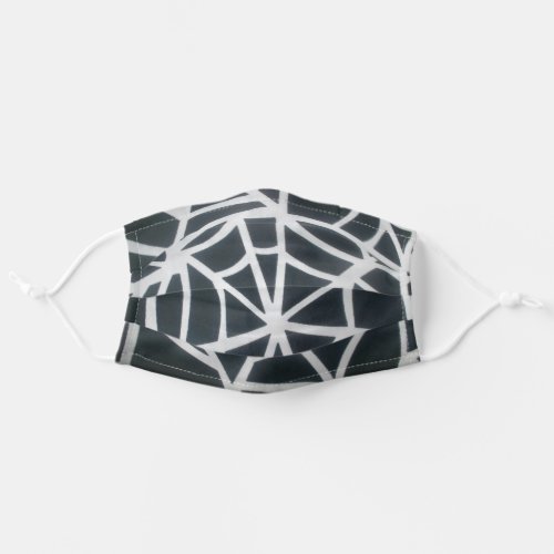 Create Your own Black and White Spider Web Adult Cloth Face Mask