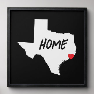 Create Your Own Black and White Texas Peel And Stick Photo Tile