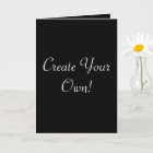 Create Your Own Black Card | Zazzle