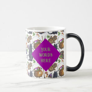 Create Your Own Black Cat Tarot Magic Color Morph Mug